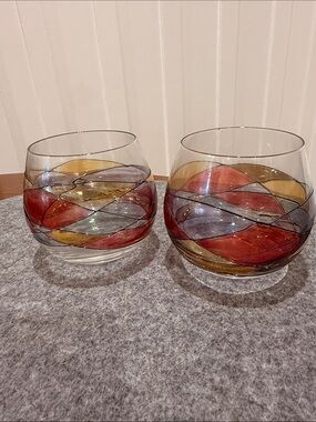 2 Cornet Barcelona ‘Sagrada' Stemless Balloon Wine Glasses